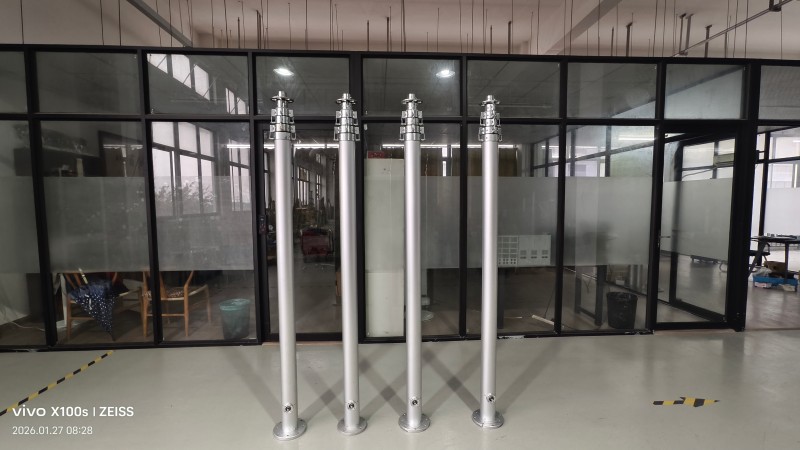 Round Tubing Manual Mechanical Mast